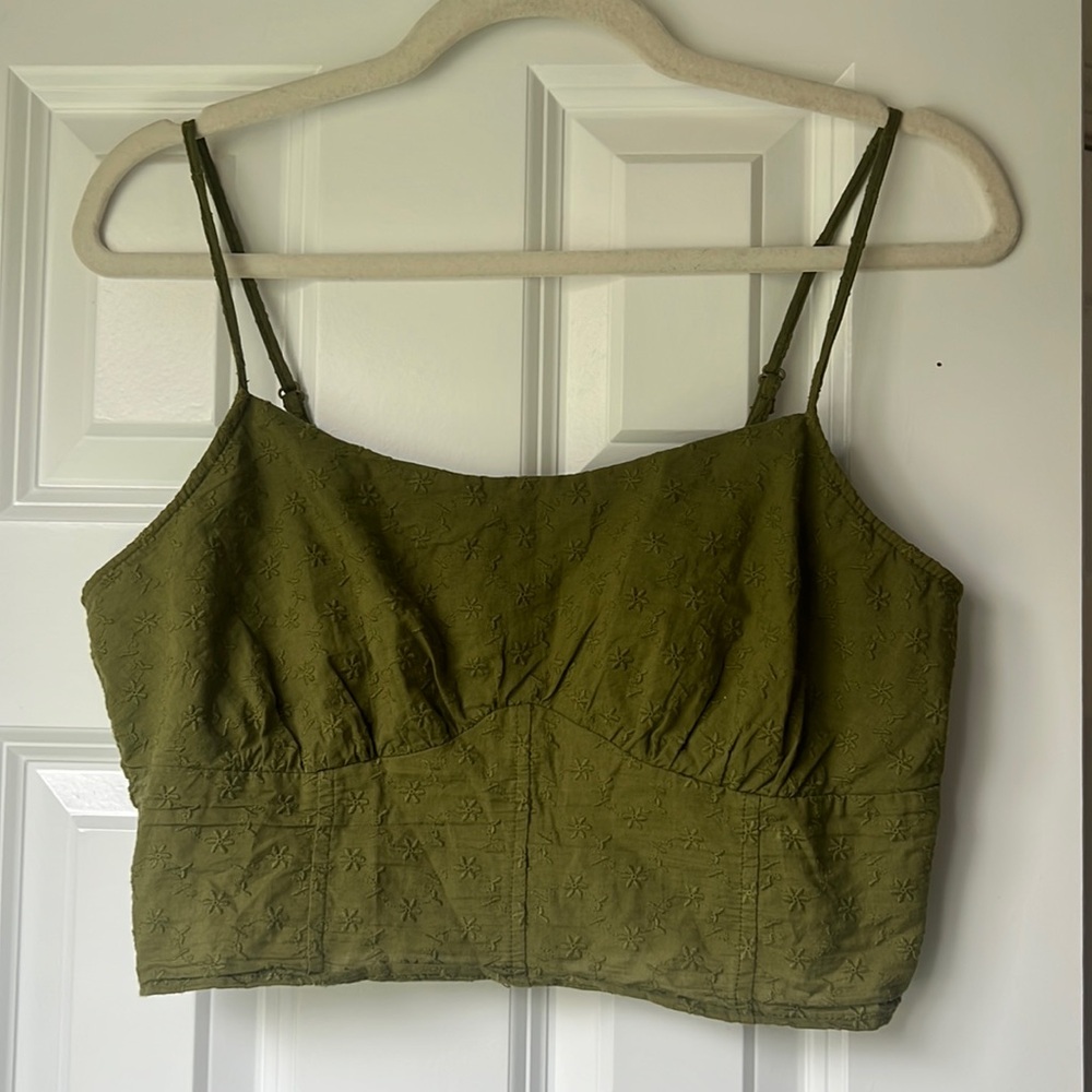 Pacsun Embroidered Crop Tank